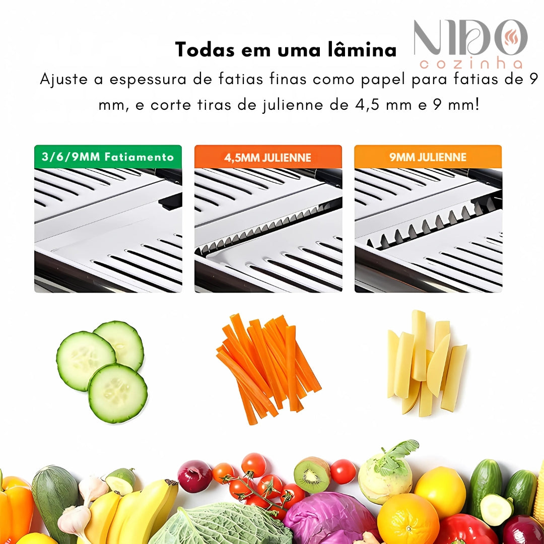 Fatiador de Legumes Mandoline Ajustável