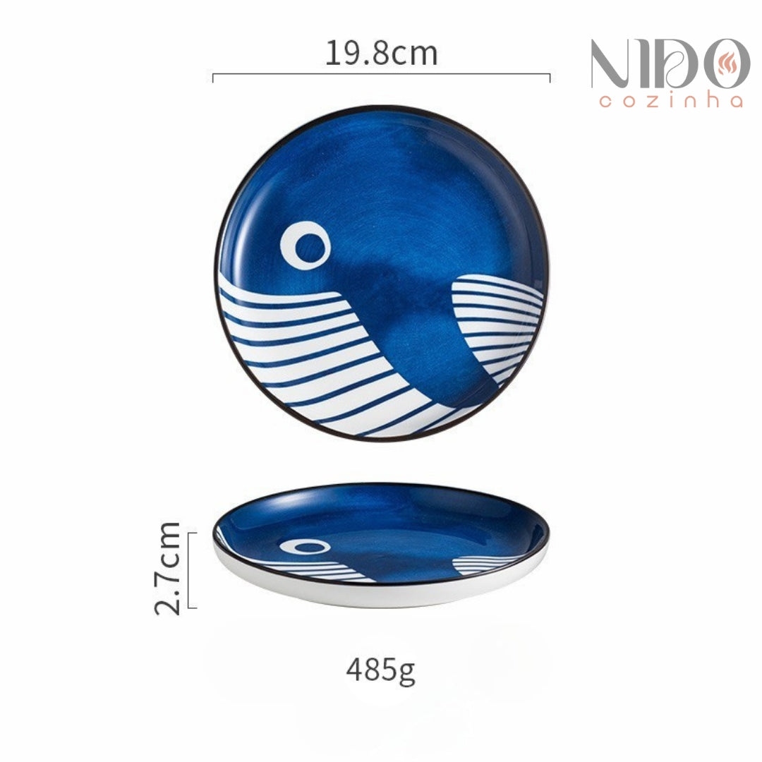 Conjunto de Pratos Horizonte Marinho