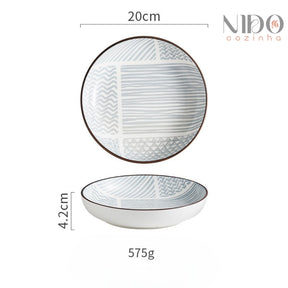 Conjunto de Pratos Horizonte Marinho