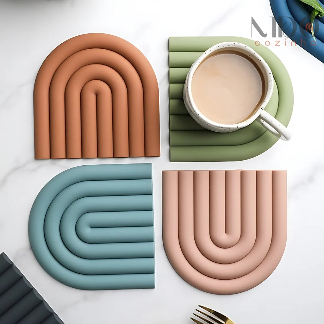 Descanso Arco-Íris de Silicone