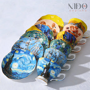 Conjunto de Xícaras Van Gogh