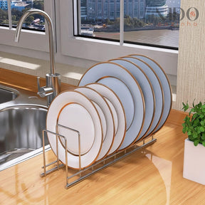 Suporte para Pratos em Aço Inoxidável