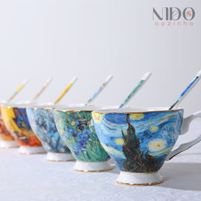 Conjunto de Xícaras Van Gogh