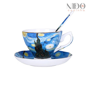 Conjunto de Xícaras Van Gogh